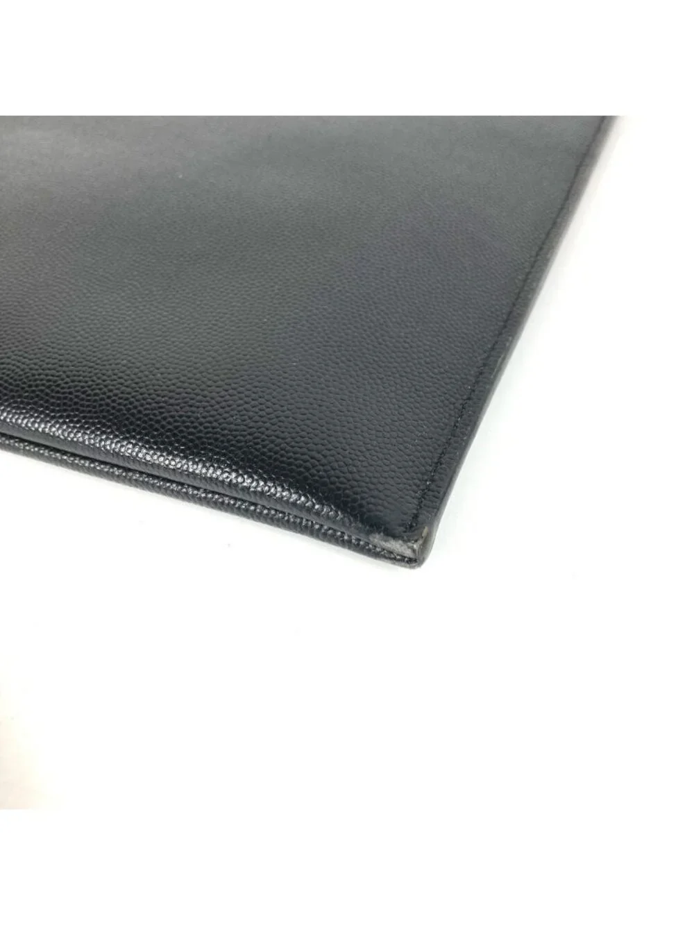 Saint Laurent Clutch Logo Leather Black - Picture 6 of 9